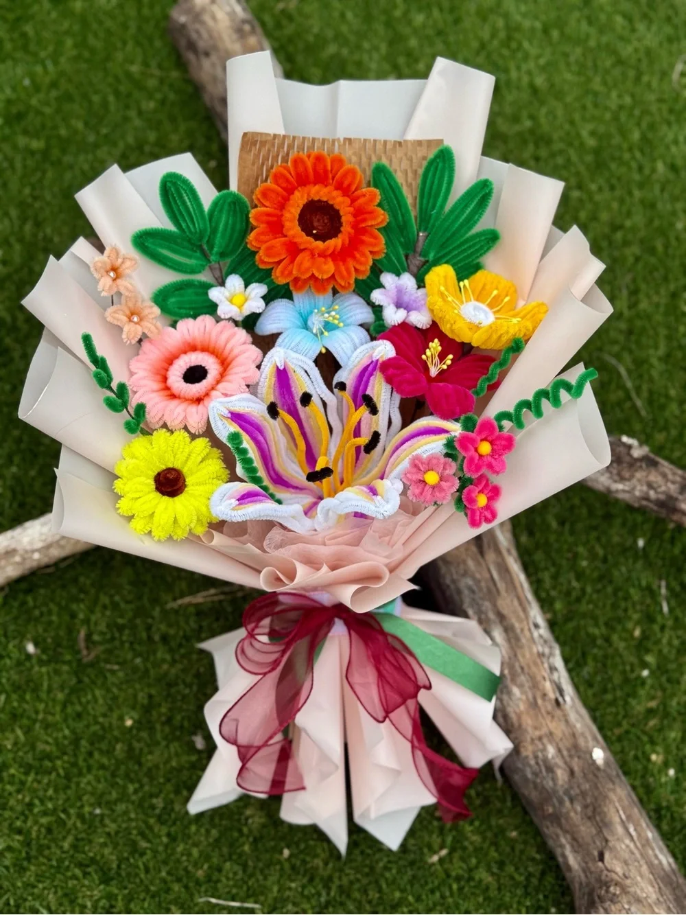 Handcrafted Multicolor Floral Garland Bouquet - Home Holiday Decor